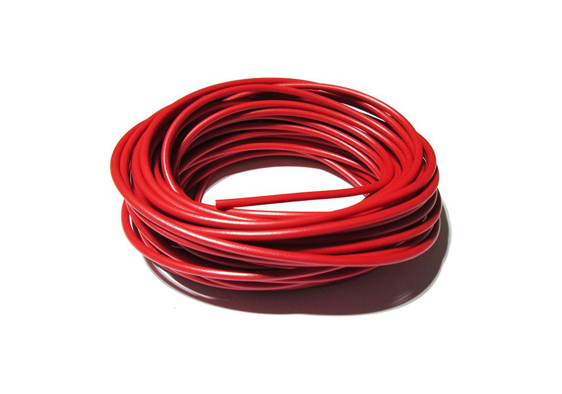 CABLE SOUPLE 25² ROUGE (25M)